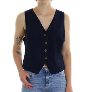 GILET IN VISCOSA MOTEL BLU